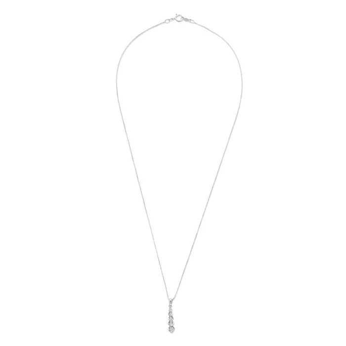Pre-Owned Kay 1/5ct tw Diamond Pendant Necklace in 10k White Gold