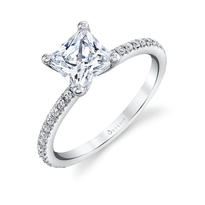 Princess Cut Classic Engagement Ring – Adorlee