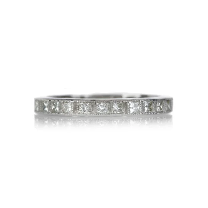 Princess Cut Diamond Band