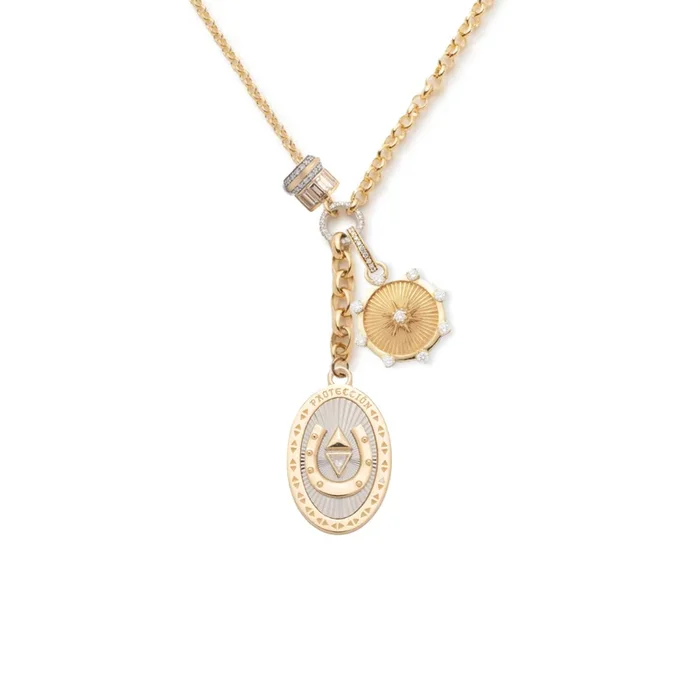 Protection and Spark Heavy Mixed Belcher Extension Story : in Mixed Gold with Diamonds
