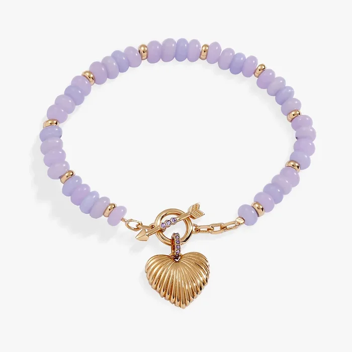 Puffy Heart Toggle Bracelet