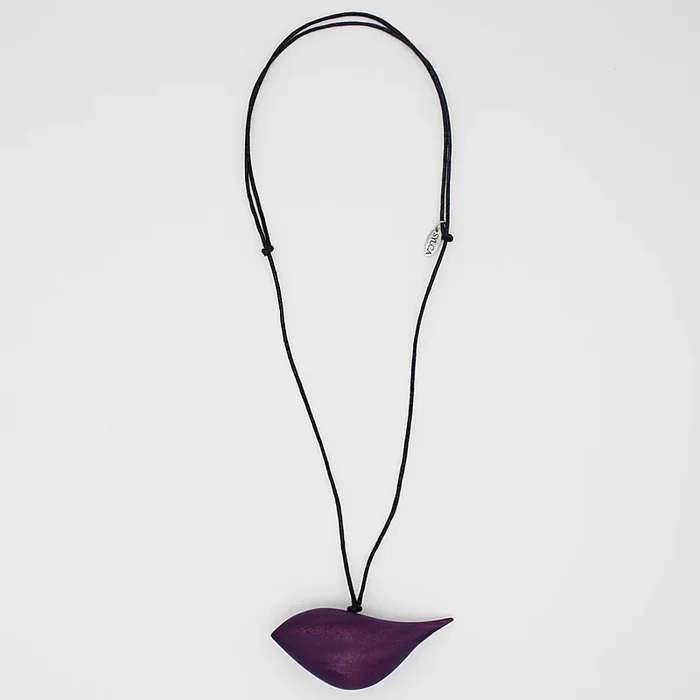 Purple Robin Pendant Necklace