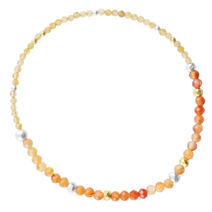 Pyrite’s Booty Bracelet in Shaded Carnelian & Citrine