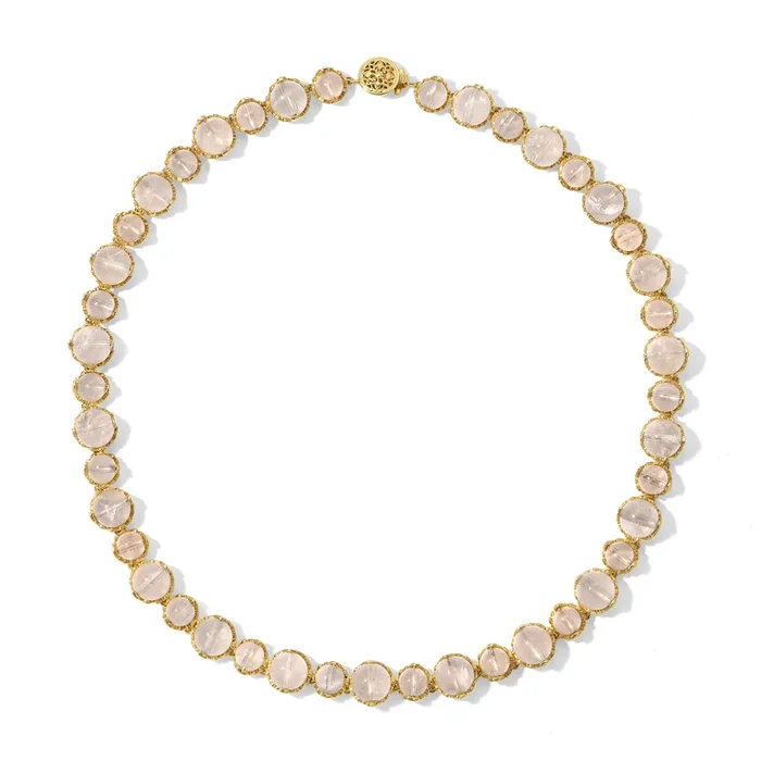 Quartz Dew Drop Tennis Necklace