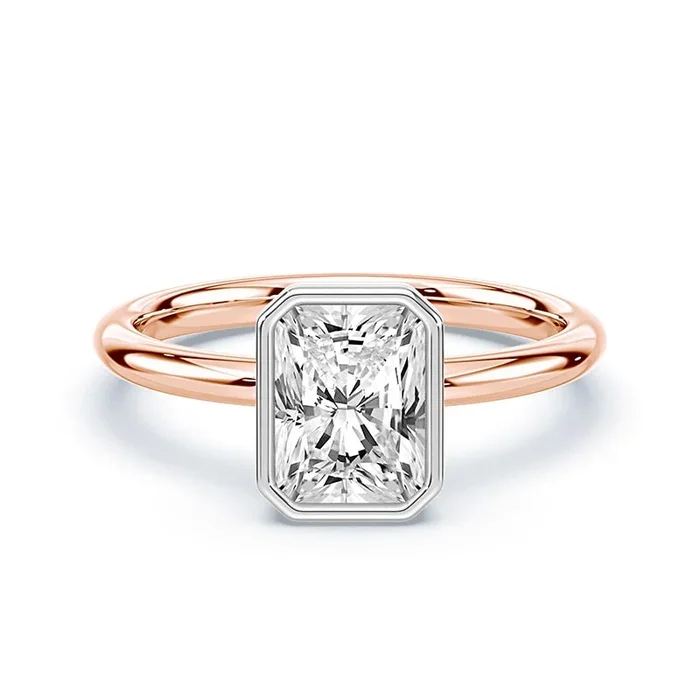 Radiant Cut Bezel Ring
