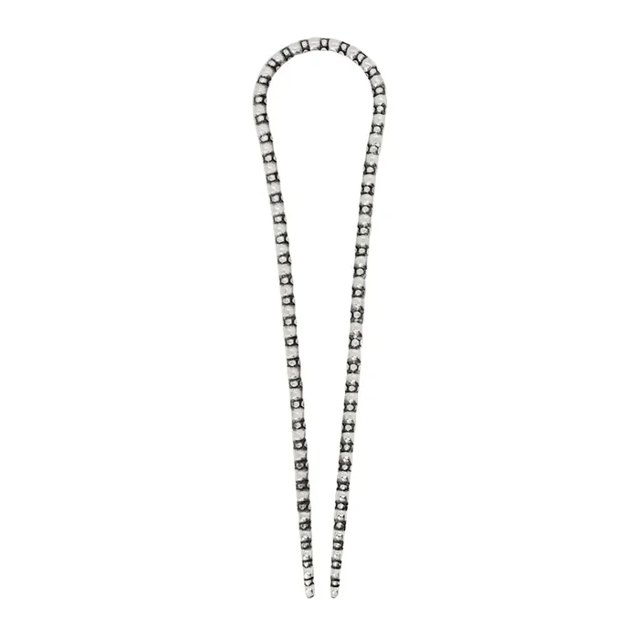 Railroad Hair Pin in Silver – Large