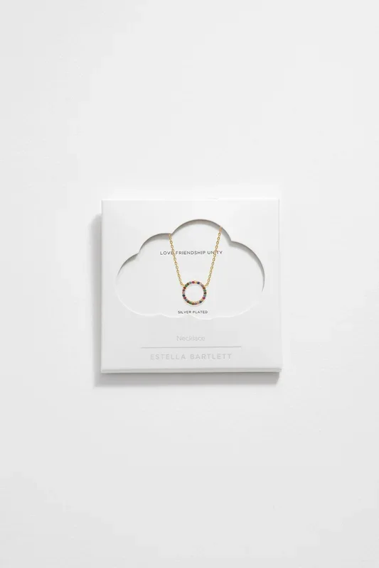 Rainbow Circle Necklace