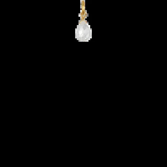 Rainbow Moonstone Briolette- June Birthstone