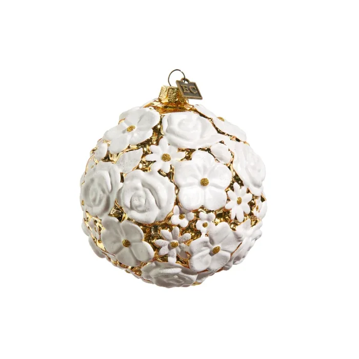 Raz Imports 4″ Mixed Blossom Ball Ornament