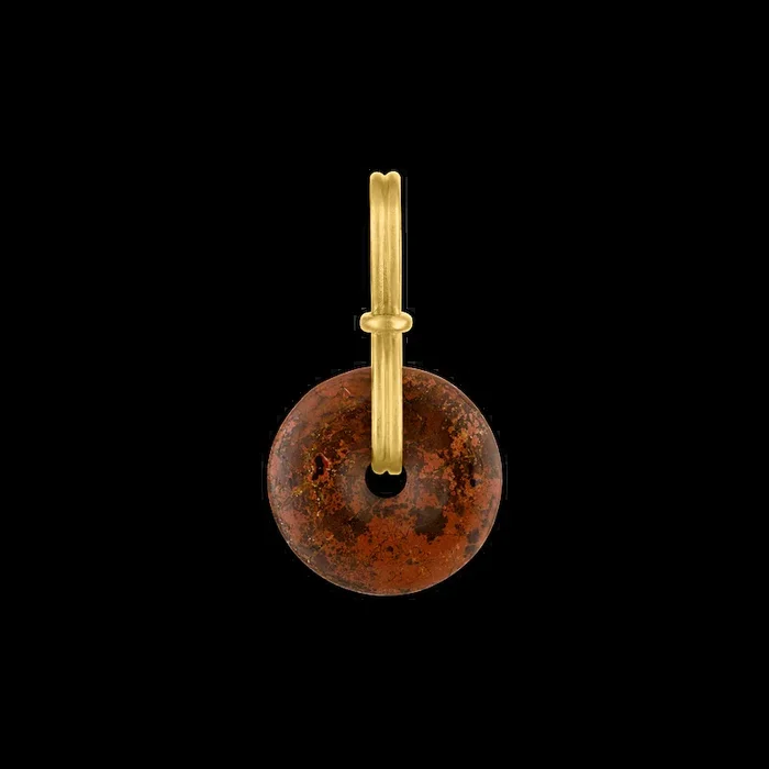 Red Jasper Discus Pendant