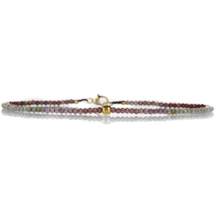 Red Sapphire Bead Bracelet