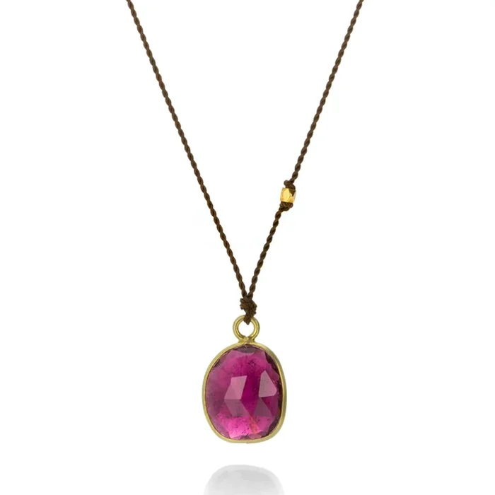 Red Tourmaline Necklace