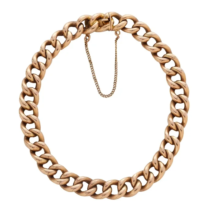 Regal Gold Curb Bracelet