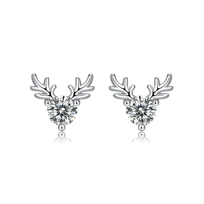 Reindeer Lab Created Moissanite Stud Earrings