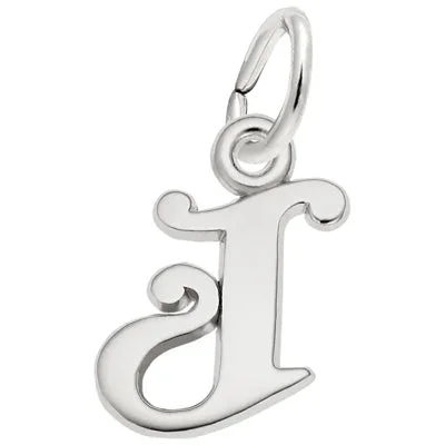 Rembrandt “J” Initial Charm in Sterling Silver