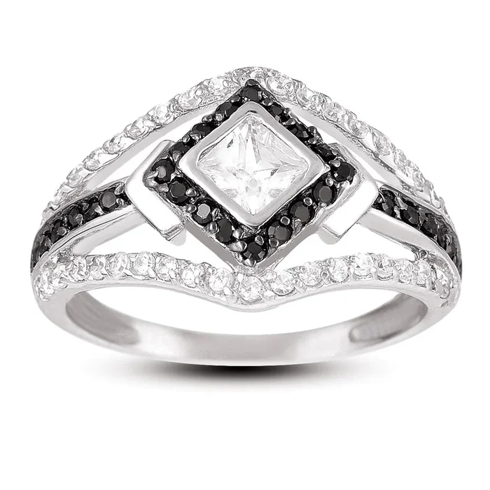 Renée Black Geometric Ring
