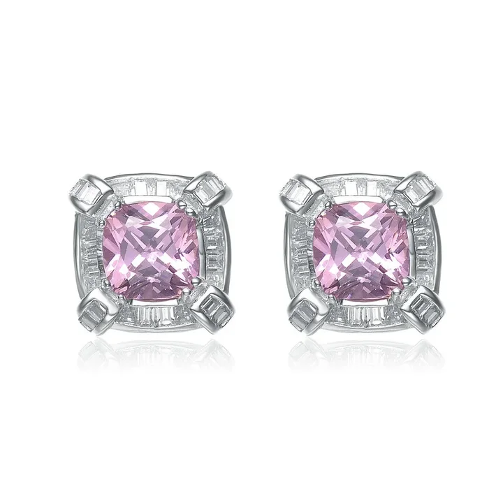 Renée Demi Pink Square Earrings