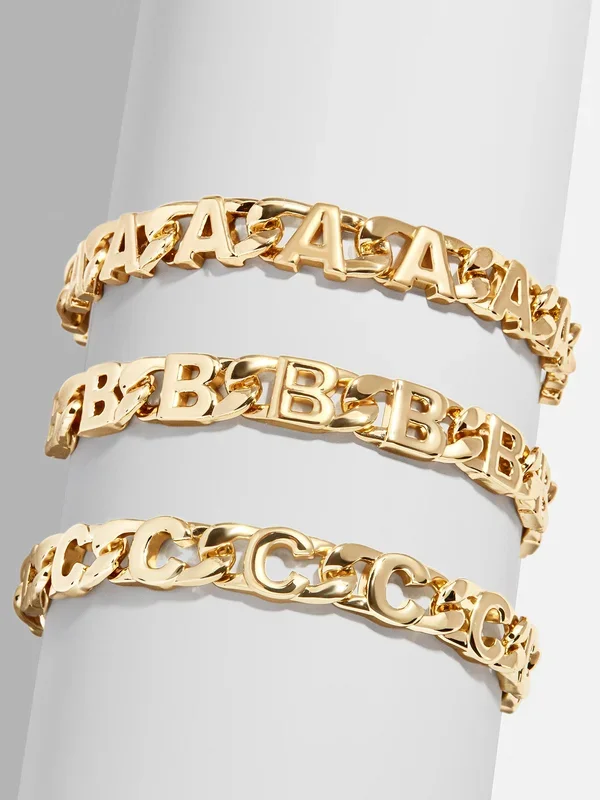 Repeating Initial Bracelet – A