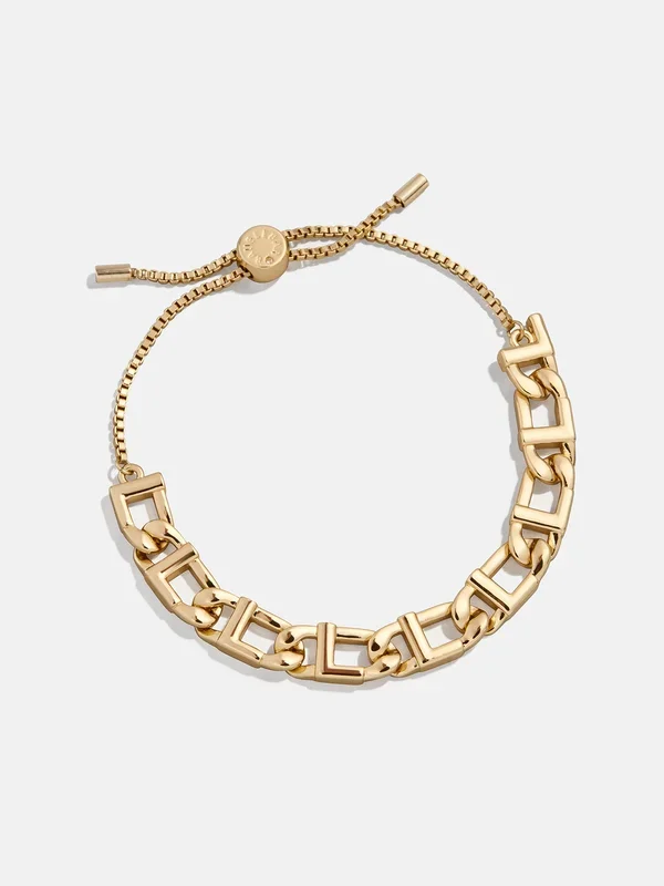 Repeating Initial Bracelet – L