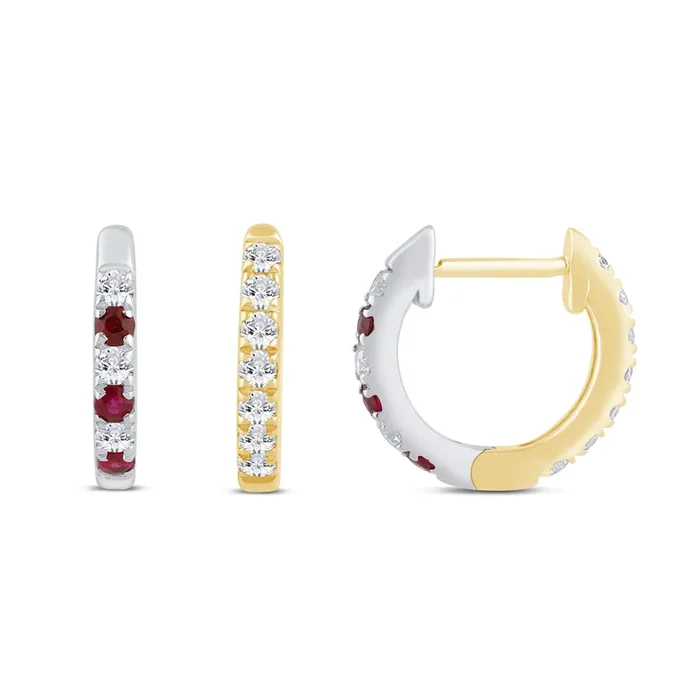 Reversible Huggie Hoop Earrings