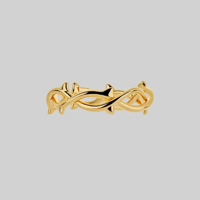 REVIVAL. Thorn Band Ring – Gold