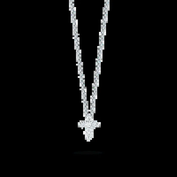 Roberto Coin Diamond Baby Cross Necklace