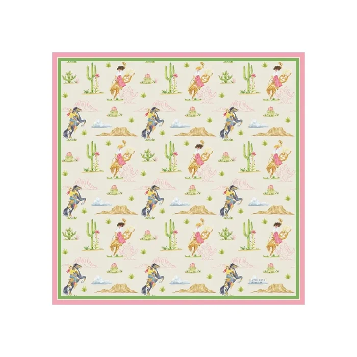 Rodeo Cowgirl Silk Scarf