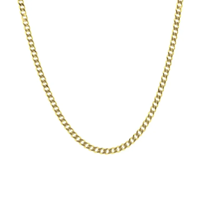 Rogan Gold Curb Link Chain Necklace- 18″