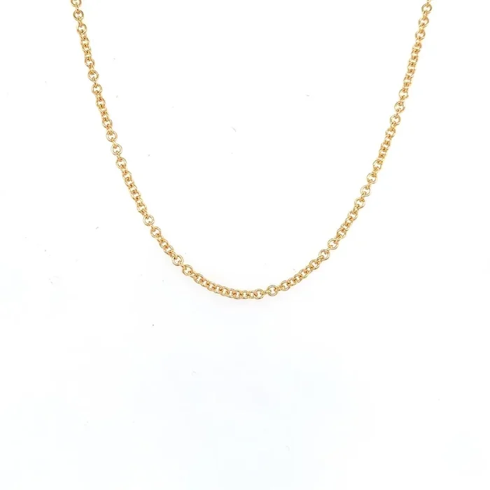 Rolland’s Design Yellow Gold 24″ Rolo Chain
