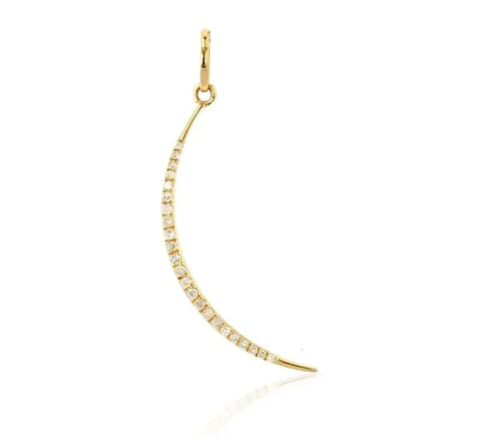Rolland’s Designs Diamond Cresent Moon Charm