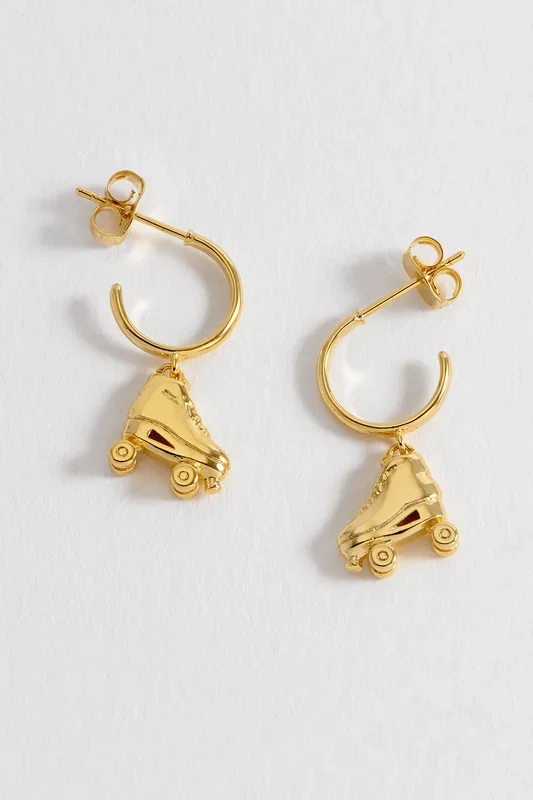 Rollerskate Hoop Earrings