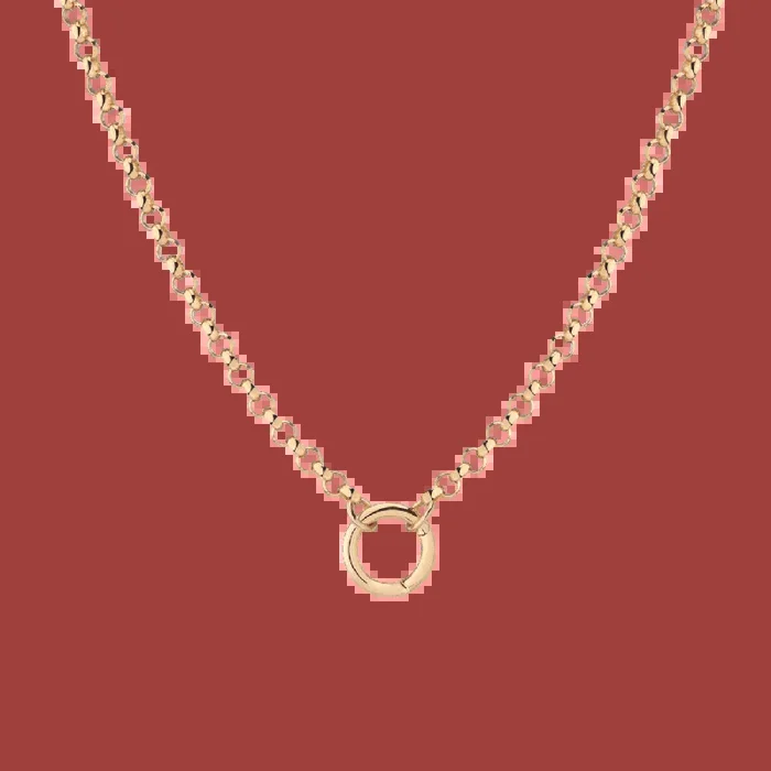 Rolo Chain Charm Necklace
