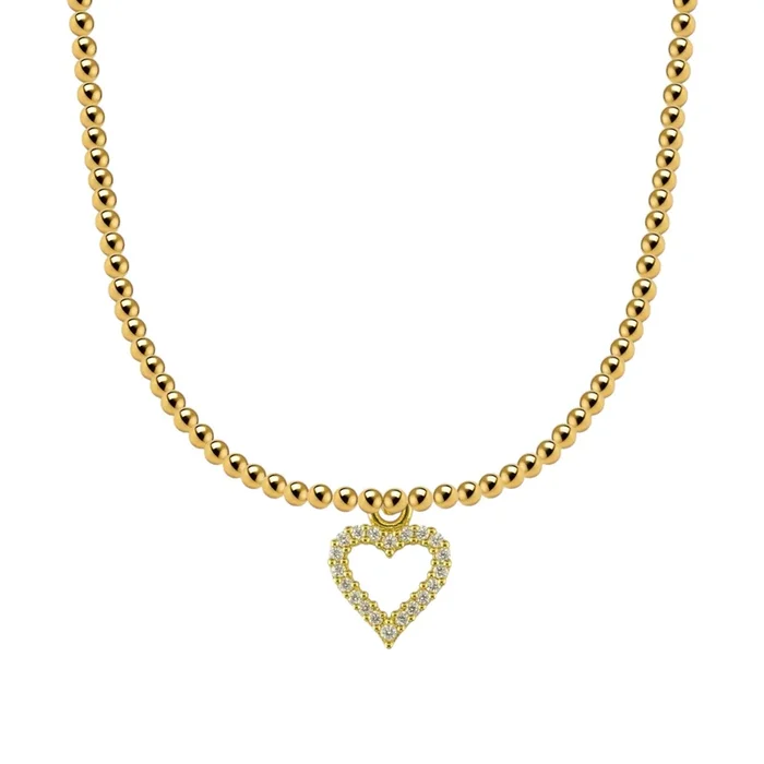 Romance | Gold Filled Beaded Charm Necklace