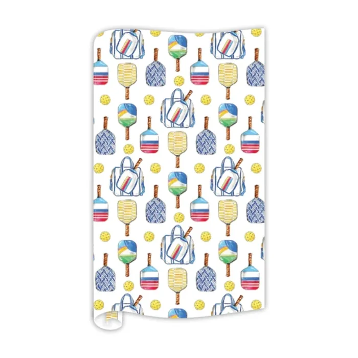 RosanneBeck Handpainted Pickleball Gear Wrapping Paper