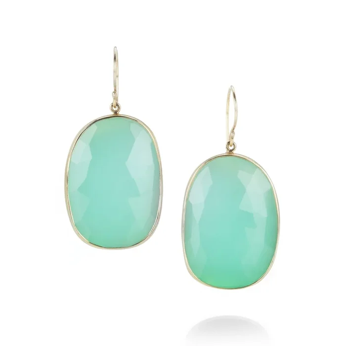 Rose Cut Chrysoprase Drops