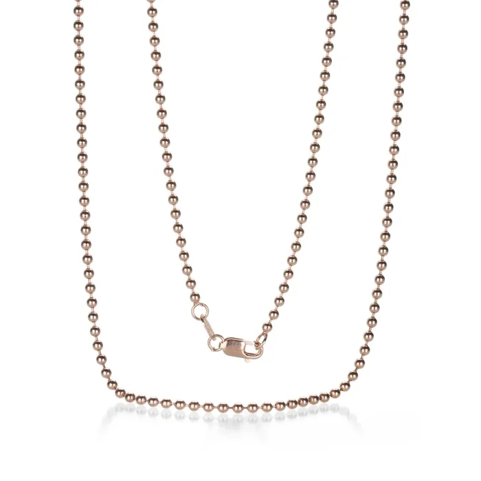 Rose Gold 2mm Ball Chain – 24″