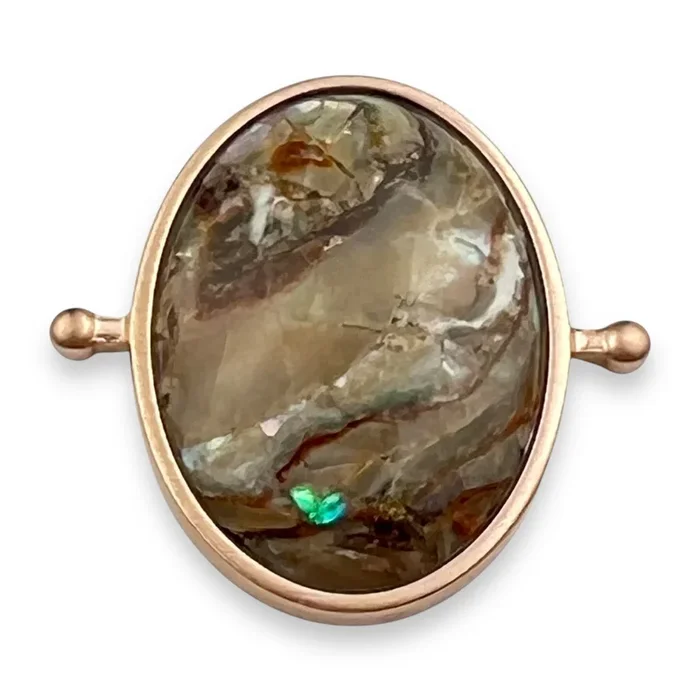 Rose Gold “Mona Lisa” Mosaic Stone Oval Element