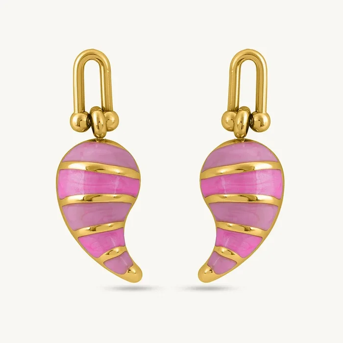 Rose Horned Earrings