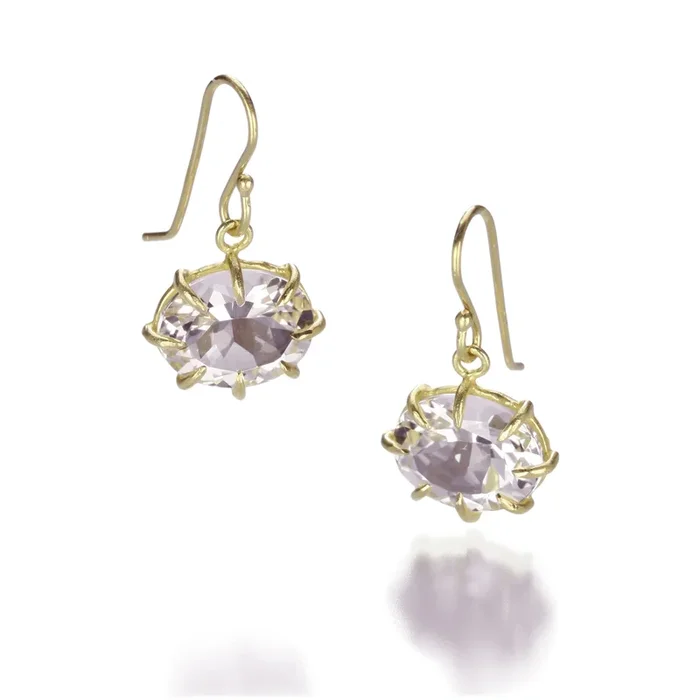 Rose Lavender Amethyst Earrings