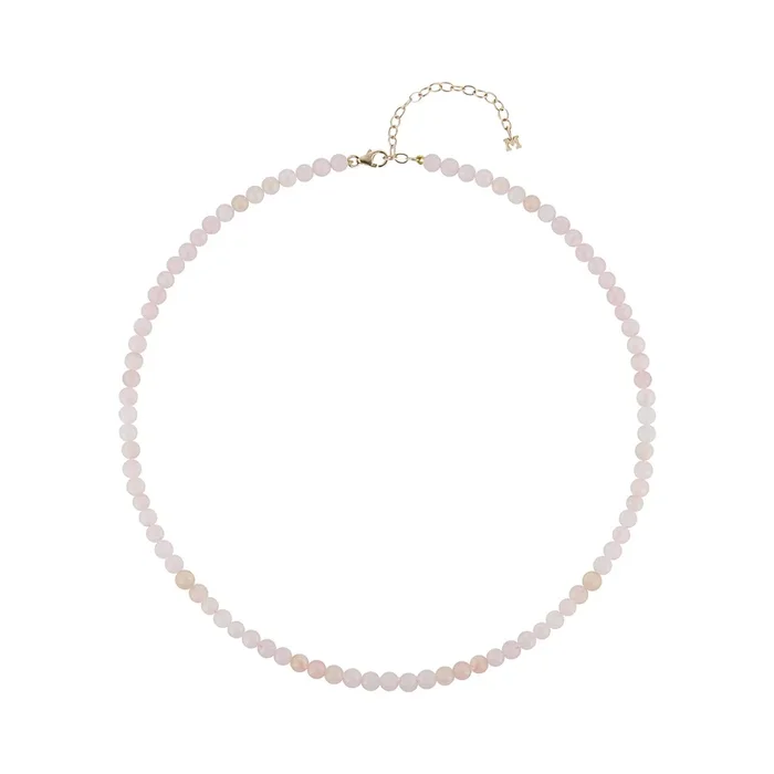 Rose Quartz Beaded Choker