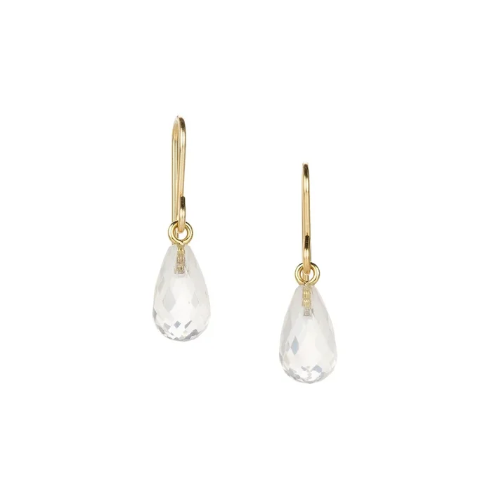 Rose Quartz Faceted Drop Earrings