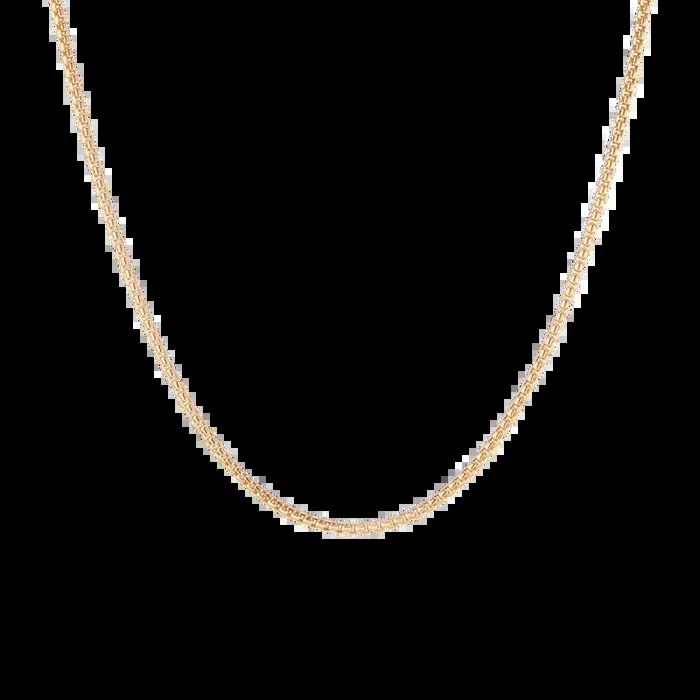 Round Box Chain Necklace