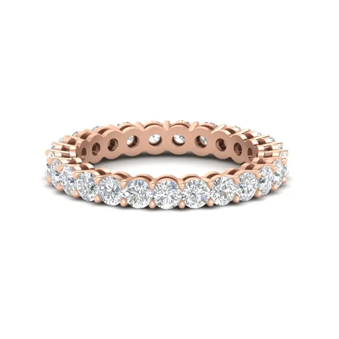 Round Eternity Band For Engagement Ring 2 Ctw
