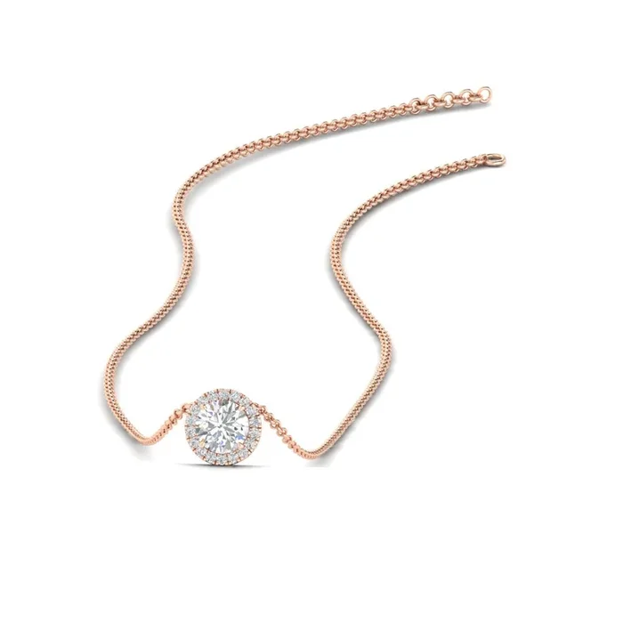 Round Halo Classic Pendant