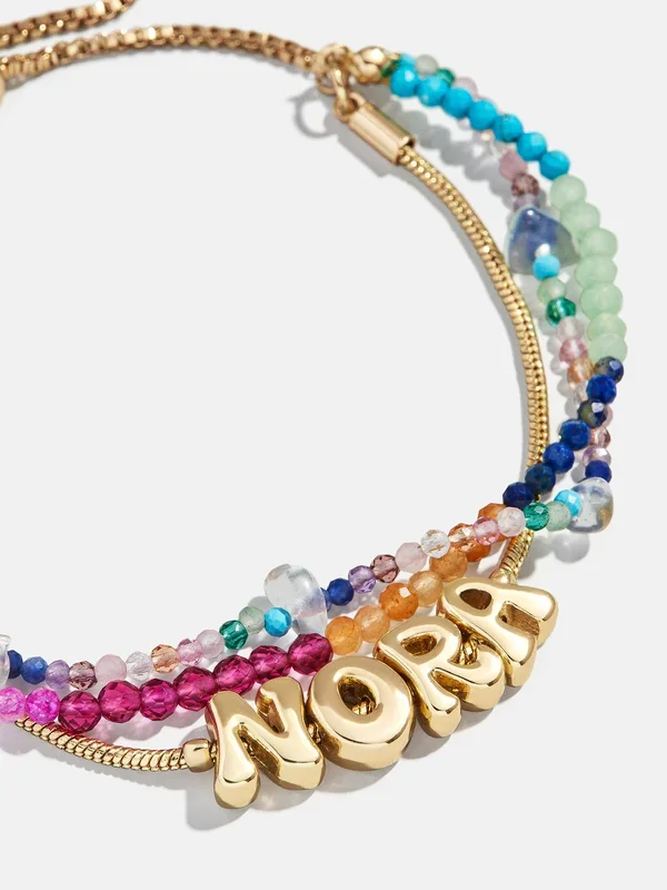 Rowan Semi-Precious Custom Layered Bracelet – Santorini
