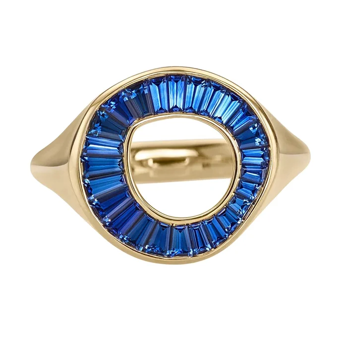 Royal Blue Sapphire Signet Ring