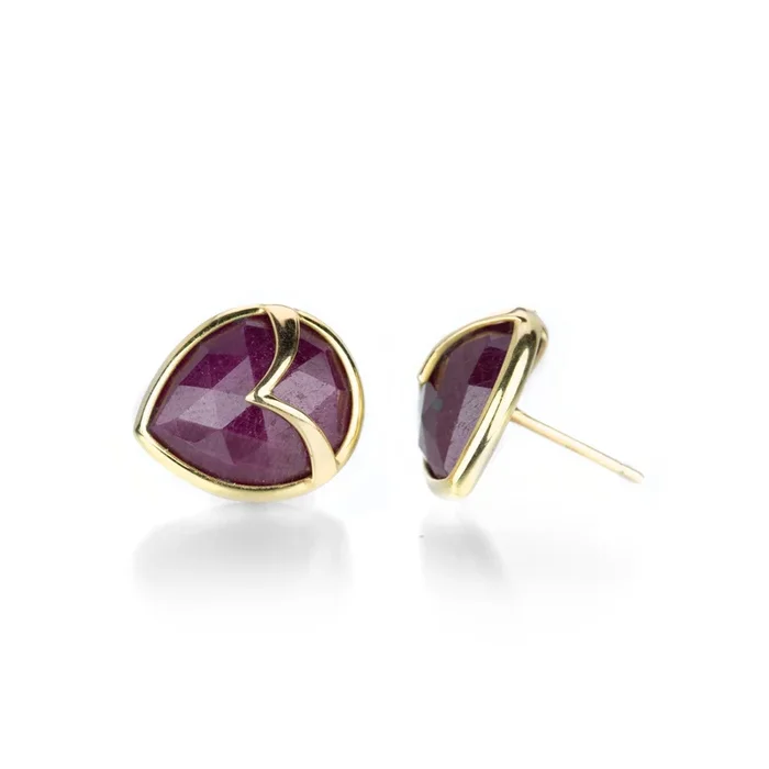 Ruby Owl Studs