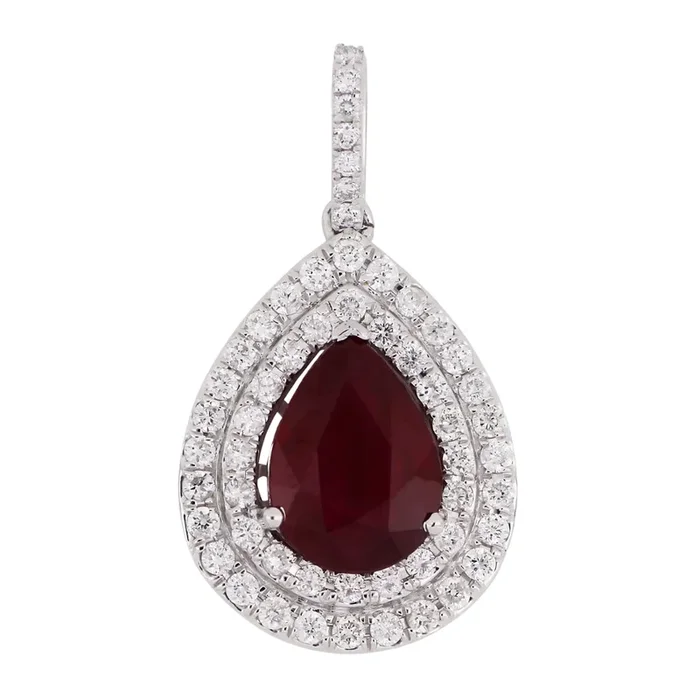 Ruby Pendant (Ruby 2.2 cts. White Diamond 0.49 cts.)