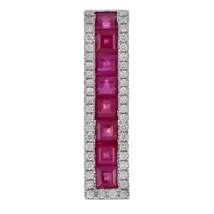 Ruby Pendant (Ruby 2.25 cts. White Diamond 0.3 cts.)