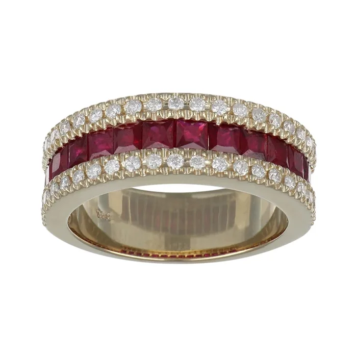 Ruby Ring (Ruby 1.97 cts. White Diamond 0.42 cts.)
